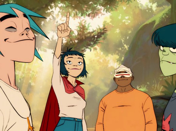 Gorillaz, cu creionul pe hârtie