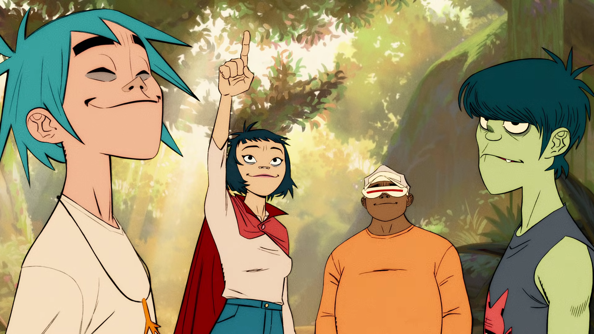 Gorillaz, cu creionul pe hârtie